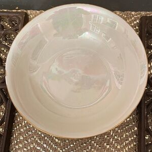 Iridescent Cream Dinnerware Bowl
